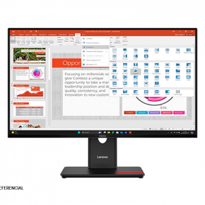 Monitor Lenovo ThinkVision T27-40, 27" WLED, FHD 1920x1080, 16:9, 100Hz, HDMI, DP, VGA